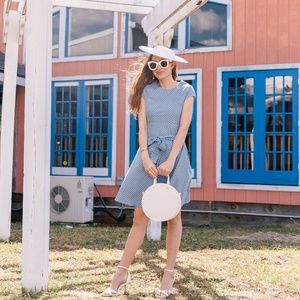 Blue Polka Dot Dress